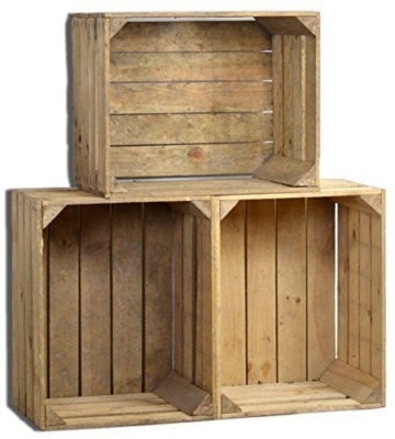 Alte Obstkiste - Weinkiste - 3er Set | Günstig kaufen im Holzkisten Shop Alte Obstkiste - Weinkiste - 3er Set | Günstig kaufen im Holzkisten Shop
