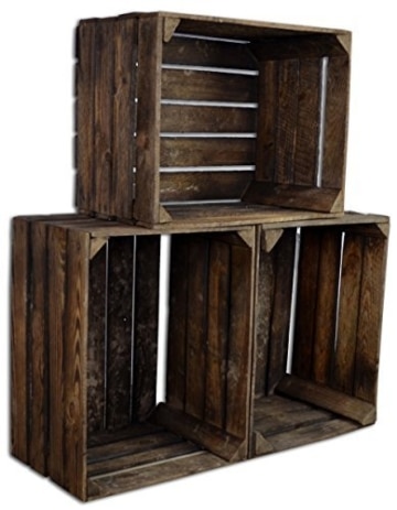 ᐅᐅ】3 Set alte Obstkisten | Dunkel & Geflammt - Weinkisten Shop ᐅᐅ】3 Set alte Obstkisten | Dunkel & Geflammt - Weinkisten Shop
