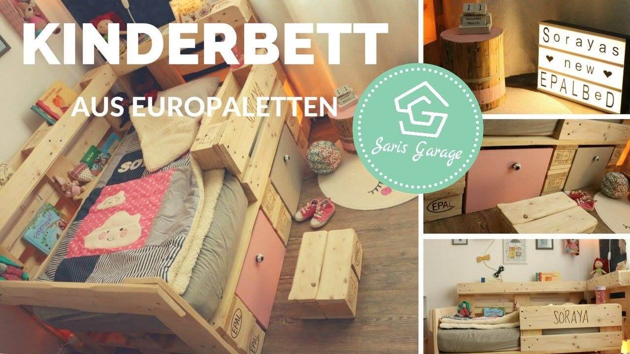 ᐅ Palettenbett für Kinder - Kinderbett aus Europaletten ...