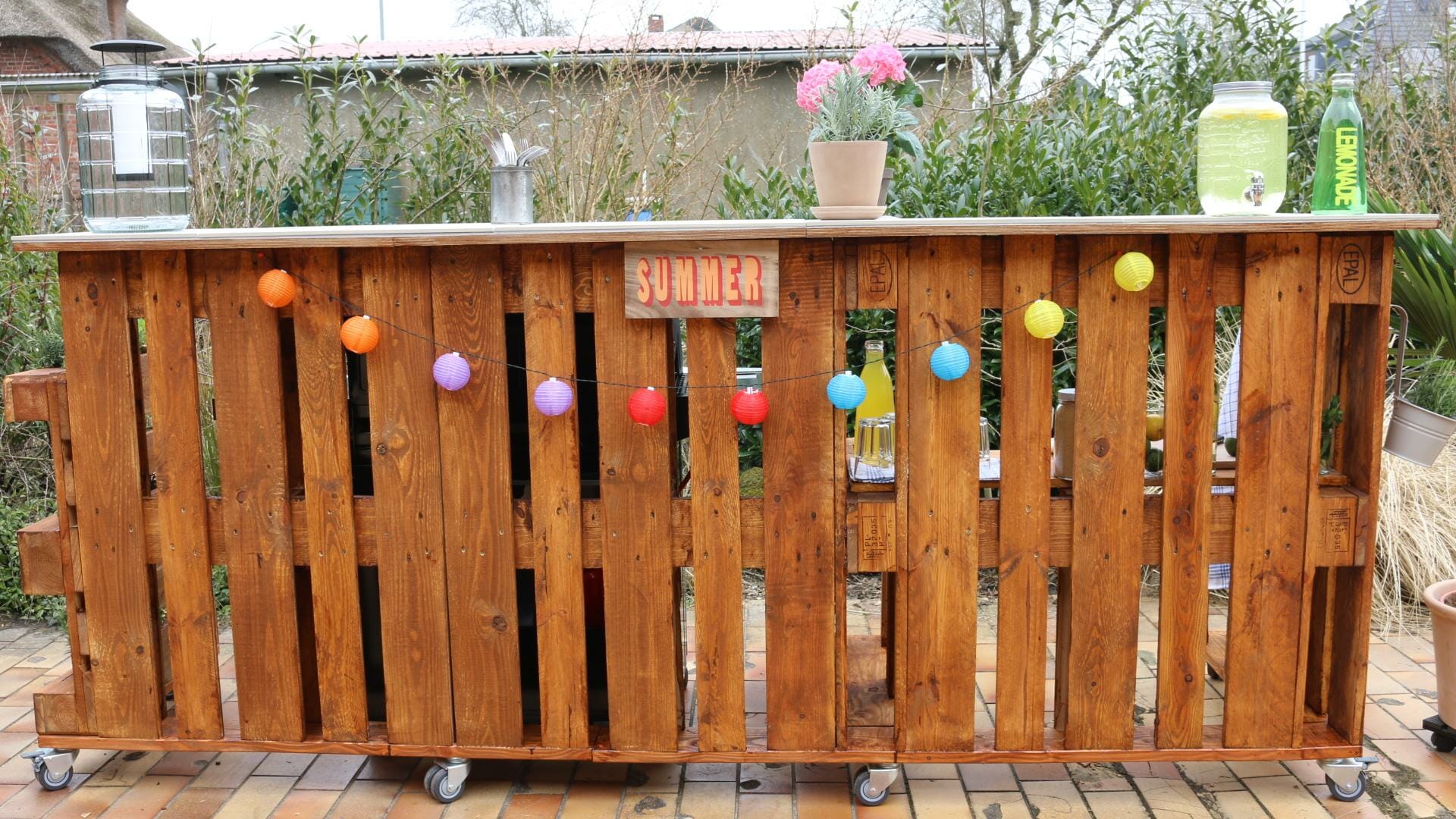 ᐅ Bar aus Paletten selber bauen & kaufen Palettenbar