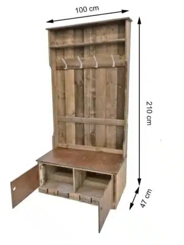 Garderobe aus Palettenholz