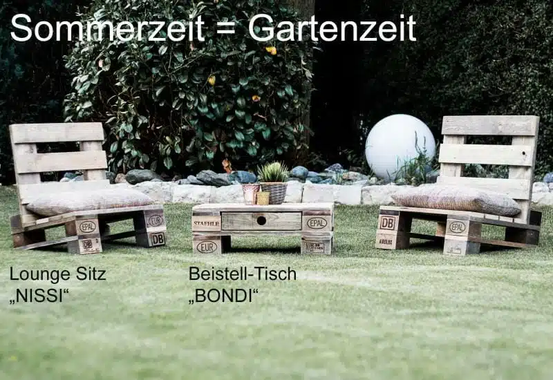 Gartenmöbel aus Paletten - Palettenmöbel