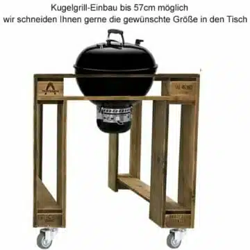 Grilltisch für Kugelgrill aus Palettenholz