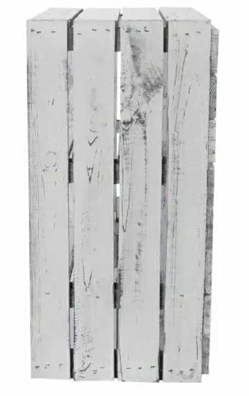 Holzkiste Regalkiste Shabby White