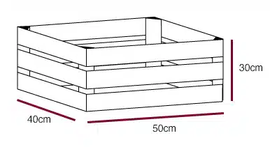 Holzkisten Maße