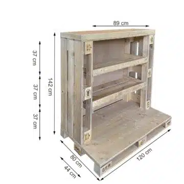 Holzpaletten Weinregal Palettenregal