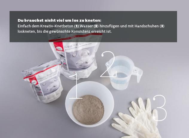 Rayher Knetbeton-Mischverhältnis