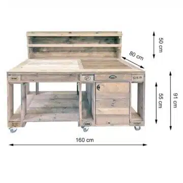 Kochinsel aus Palettenholz