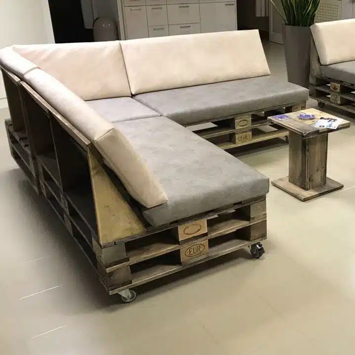 Lounge Sofa Modul aus Europaletten Palettemoebel