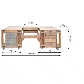 Outdoor Kochinsel aus Paletten