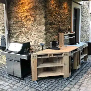 Outdoor Küche aus Palettenholz