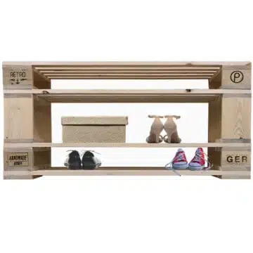Paletten Schuhregal