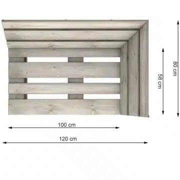 Palettenlounge Eckmodul