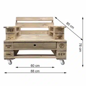 Sessel im Paletten Design