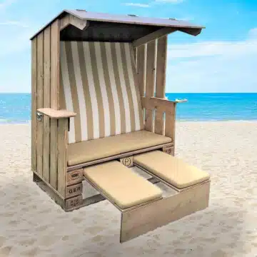 Strandkorb aus Palettenholz