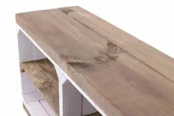 TV Board aus regalkisten Holzkisten weiß braun