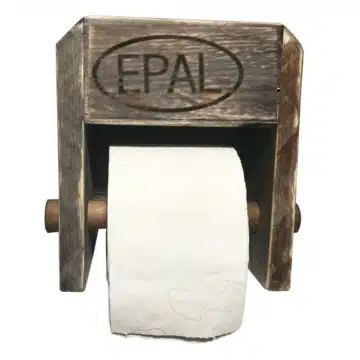 Toilettenpapier Halterung aus Europaletten Palettenmoebel