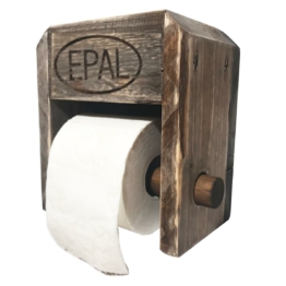 Toilettenpapier Halterung aus Europaletten Palettenmoebel