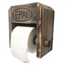 Toilettenpapier Halterung aus Europaletten Palettenmoebel