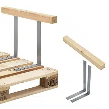 Armlehne & Rückenlehne für Euro-Paletten-Sofa - Couch - Palettenmöbel - massiv Holzoptik -3