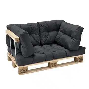 Armlehne & Rückenlehne für Euro-Paletten-Sofa - Couch - Palettenmöbel - massiv Holzoptik -4