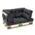 Armlehne & Rückenlehne für Euro-Paletten-Sofa - Couch - Palettenmöbel - massiv Holzoptik -4