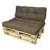 Europaletten-Kissen wählbar mit Auflage -  120x40x10-20 cm - verschiedene Farben auswählbar-4
