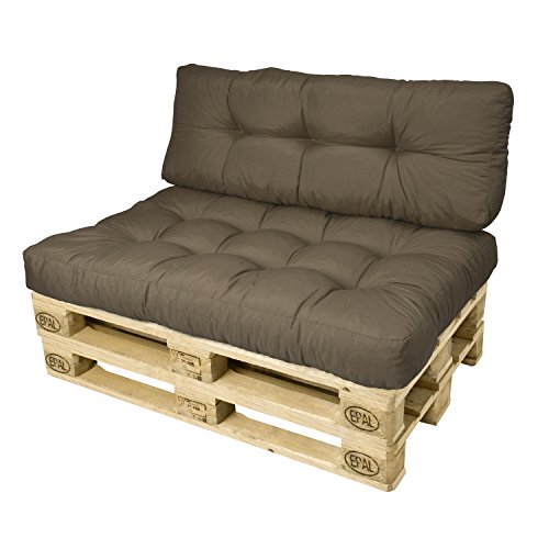 Europaletten-Kissen wählbar mit Auflage - 120x40x10-20 cm - verschiedene Farben auswählbar-4