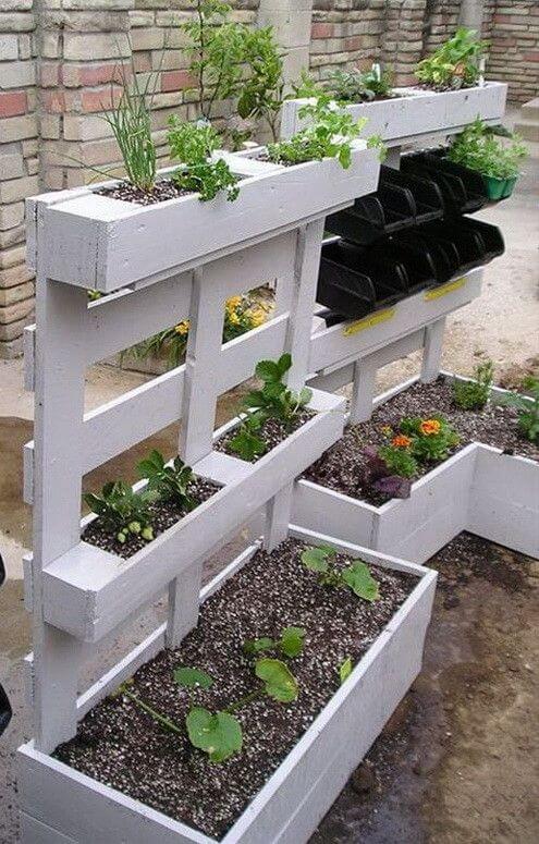 europaletten kraeuterbeet blumenkasten