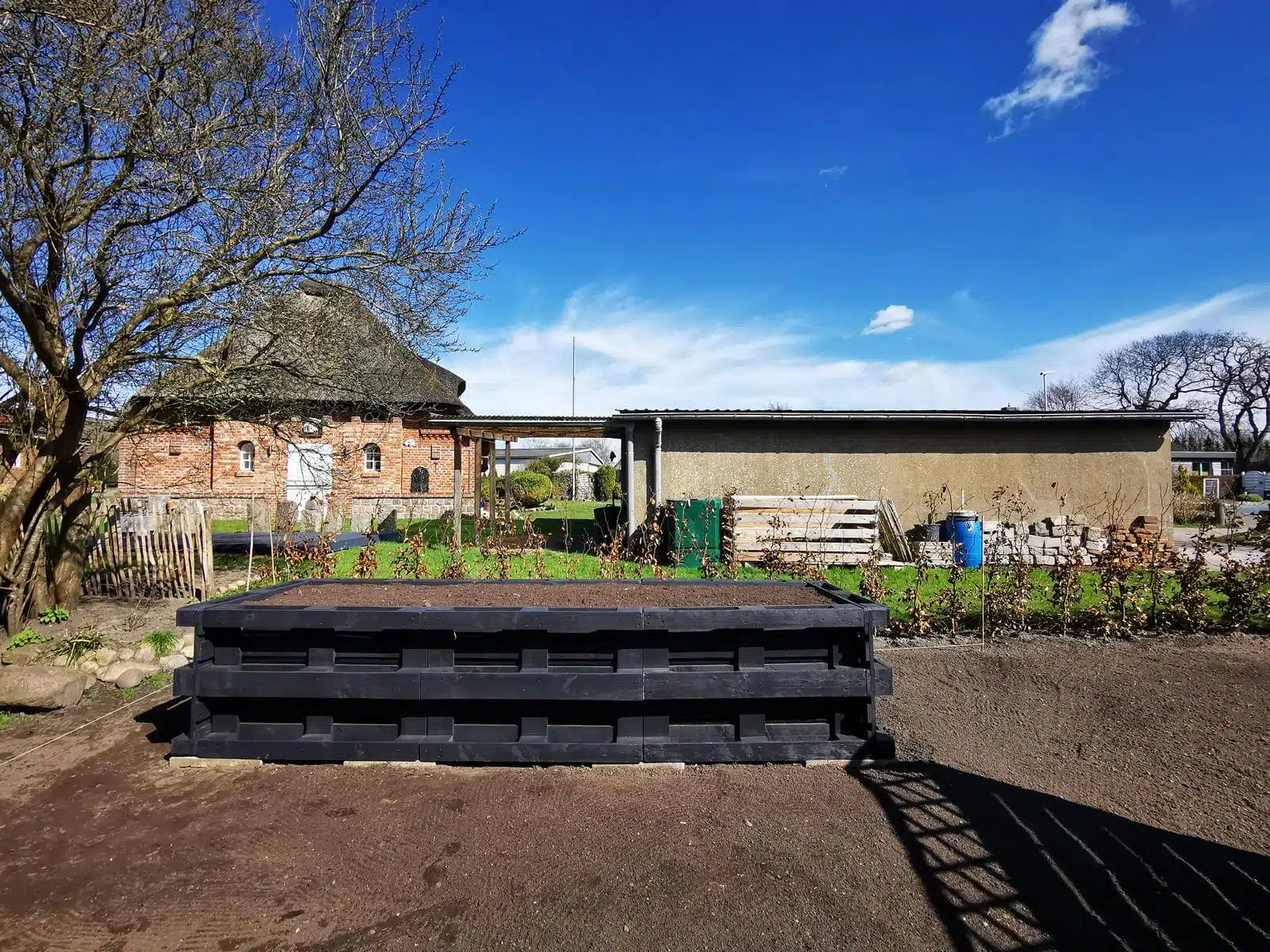 hochbeet aus paletten garten anlegen bepflanzen