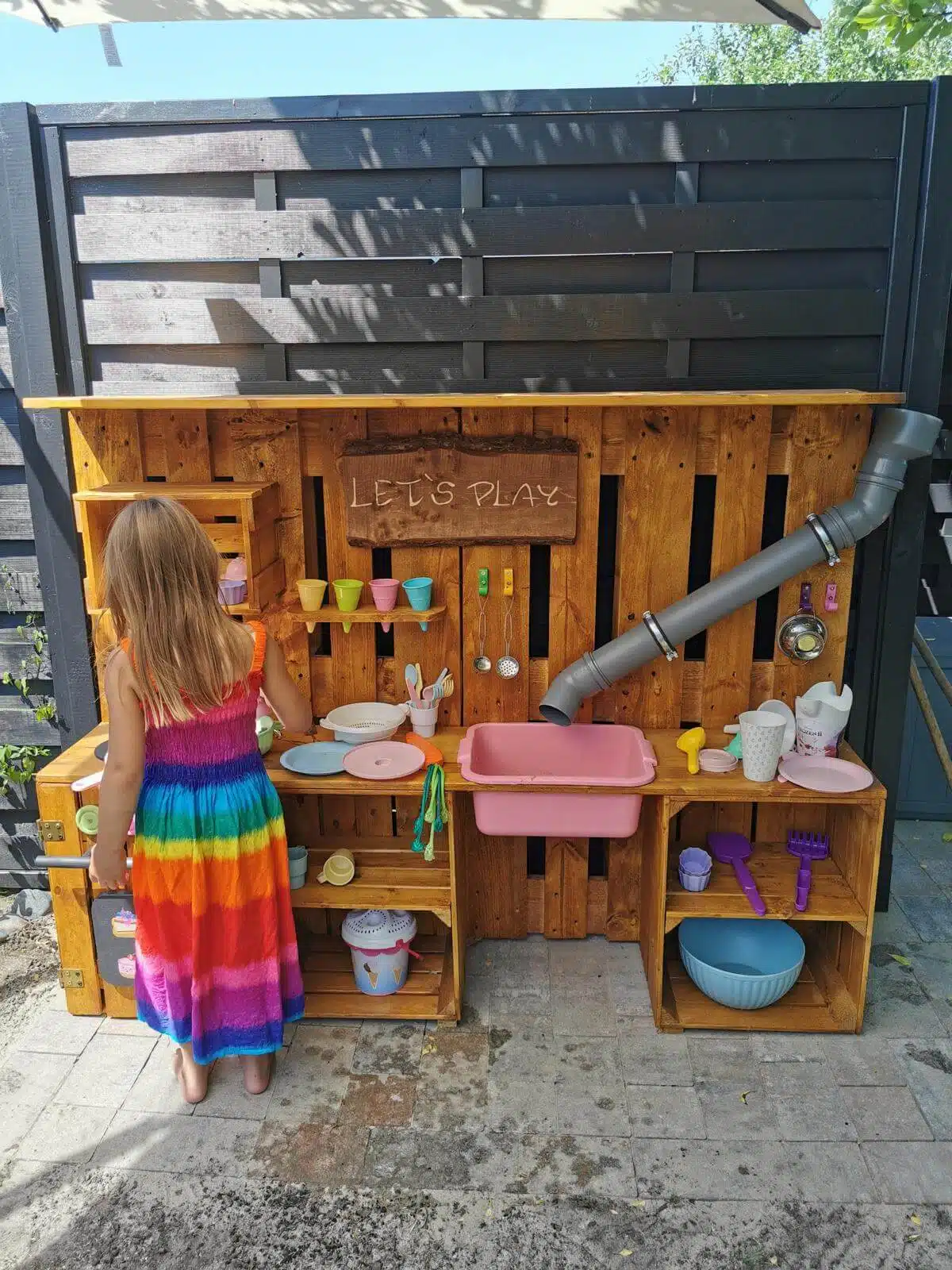 kinder matschküche selber bauen anleitung