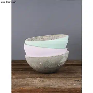 RAYHER - Plastik-Kugel - 2-teilig, 20 cm Durchmesser, kristall - Beton Deko